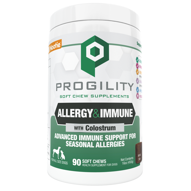 Progility Allergy Relief with Colostrum Soft Chew Dog Supplement - Veterinarian Formulated