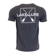 LAKE&LURE PADDLE CREW COTTON TEE - UNISEX - Deep Black