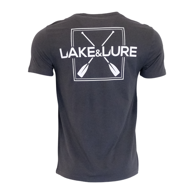 LAKE&LURE PADDLE CREW COTTON TEE - UNISEX - Deep Black