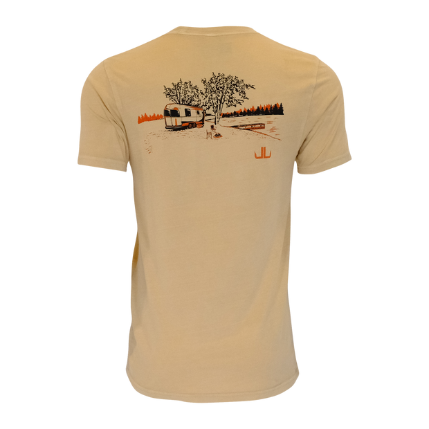 LAKE&LURE HAPPY CAMPER BLEND TEE - UNISEX- Golden Wheat