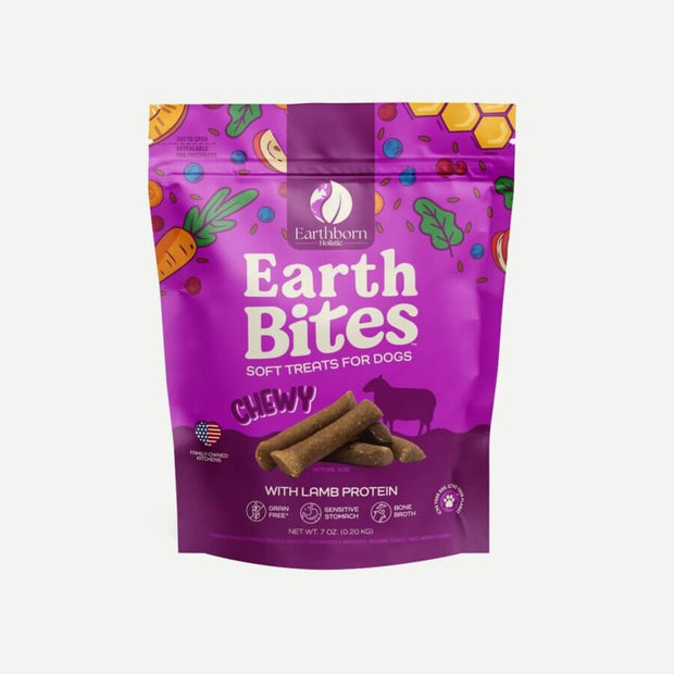 EARTHBORN HOLISTIC Earthbites Lamb Recipe Grain Free Soft and Chewy Dog Treat