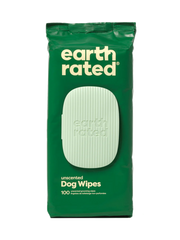 Earth Rated Plant Based Grooming Wipes- 100 Wipes