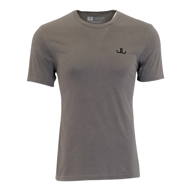 LAKE&LURE DOCK THOUGHTS COTTON TEE - UNISEX - TERRAIN GREY