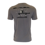 LAKE&LURE DOCK THOUGHTS COTTON TEE - UNISEX - TERRAIN GREY