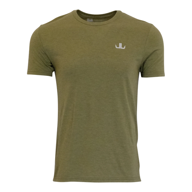 LAKE&LURE DOG DAYS BLEND TEE - UNISEX - OLIVE GREEN