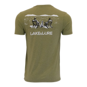 LAKE&LURE DOG DAYS BLEND TEE - UNISEX - OLIVE GREEN