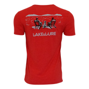 LAKE&LURE DOG DAYS BLEND TEE - UNISEX - RISE UP RED