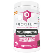 Progility Pre and Probiotics Soft Chew Dog Supplement - Veterinarian Formulated