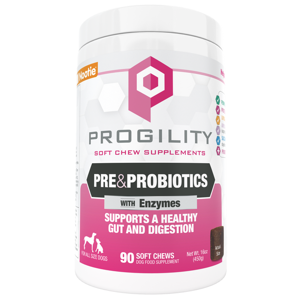 Progility Pre and Probiotics Soft Chew Dog Supplement - Veterinarian Formulated