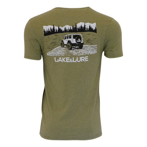 LAKE&LURE OVERLOOK BLEND TEE - UNISEX - Olive Green