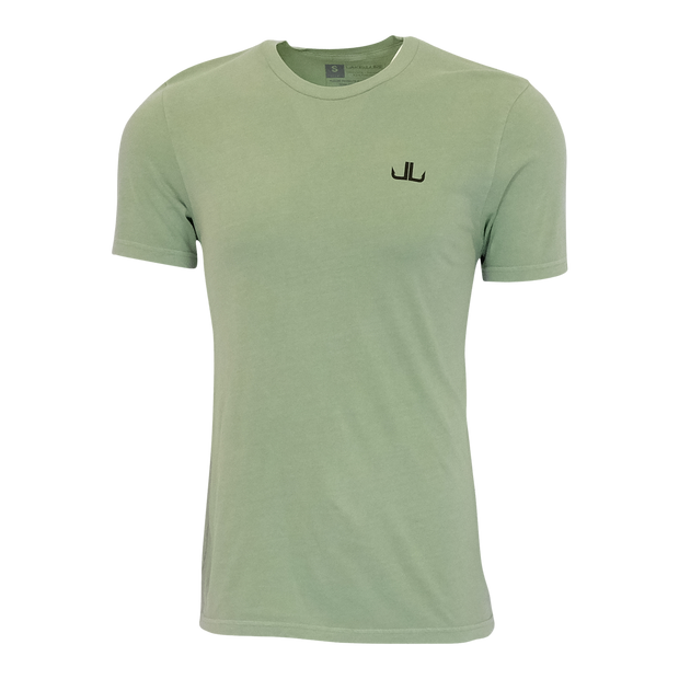 LAKE&LURE PADDLE BOARD PUP COTTON TEE - UNISEX - Lichen Green