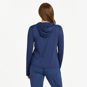 Life is Good Women's Breathe Moisture Wicking Hooded Sleeve Tee - CLEARANCE