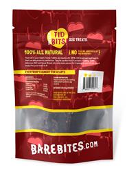 Bare Bites Ticker Tidbits Beef Hearts All Natural Dog Treats - SINGLE INGREDIENT