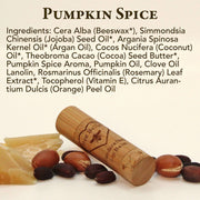 Bee Bella Hand Crafted Lip Balm - Pumpkin Spice