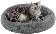 Best Friends by Sheri Donut Shag Cat Bed 21x19