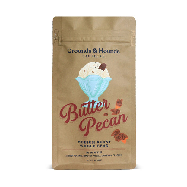 Grounds and Hounds Seasonal Flavor Butter Pecan Medium Roast