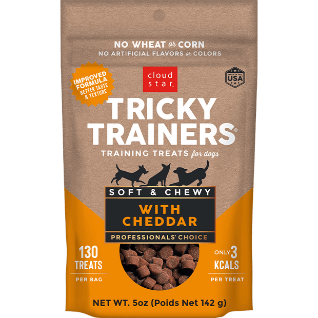 Cloud Star Tricky Trainers Soft & Chewy Cheddar Dog Treats