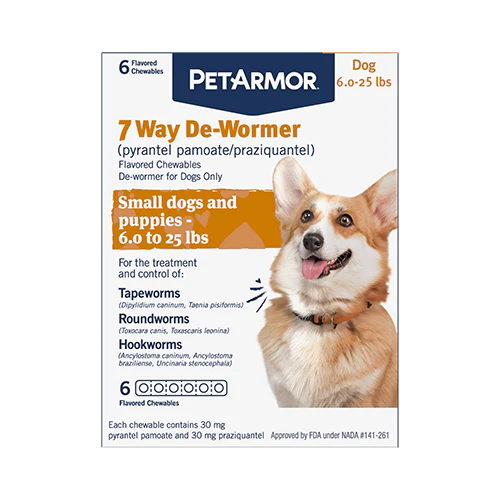 PetArmor 7 Way De-Wormer Flavored Chewable for Dogs