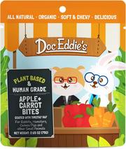 Petipet Doc Eddie's Fruit + Veggie Small Animal Treats- Apple/Carrot