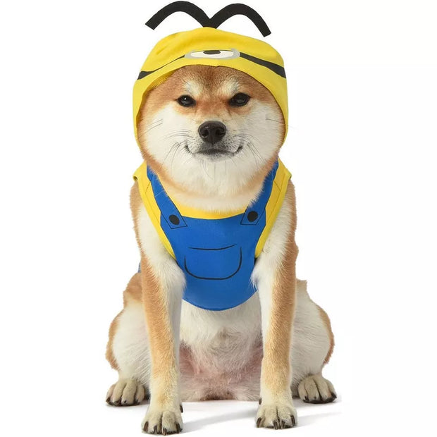 Stuart Minions Dog Costume Halloween Pet Apparel