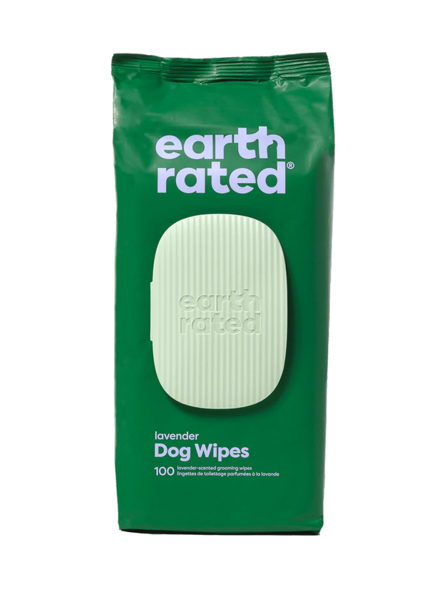 Earth Rated Plant Based Grooming Wipes- 100 Wipes