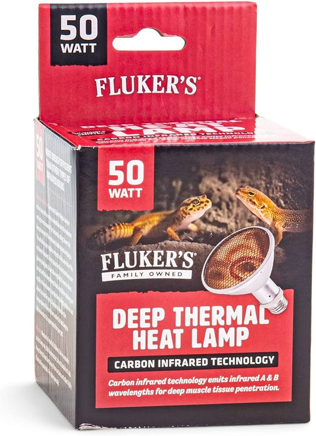 FLUKERS Deep Thermal Heat Lamp - 50 Watt