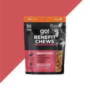 Petcurean Go! BENEFIT CHEWS SENSITIVITIES LIMITED INGREDIENT SALMON DOG TREATS