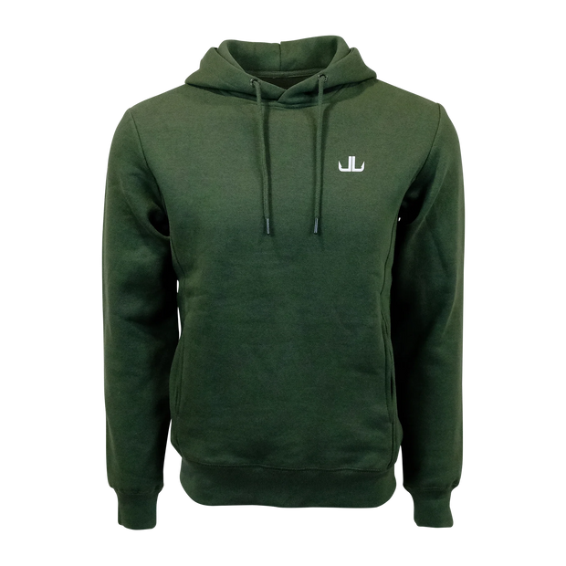 LAKE&LURE Paddle Crew Ridgeline Unisex Fleece Hoodie- Army Green