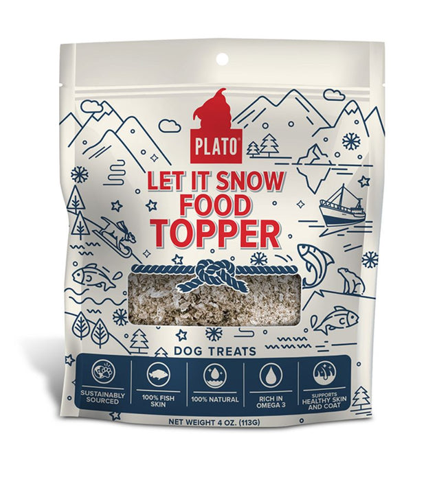 Plato Let it Snow Pet Food Topper