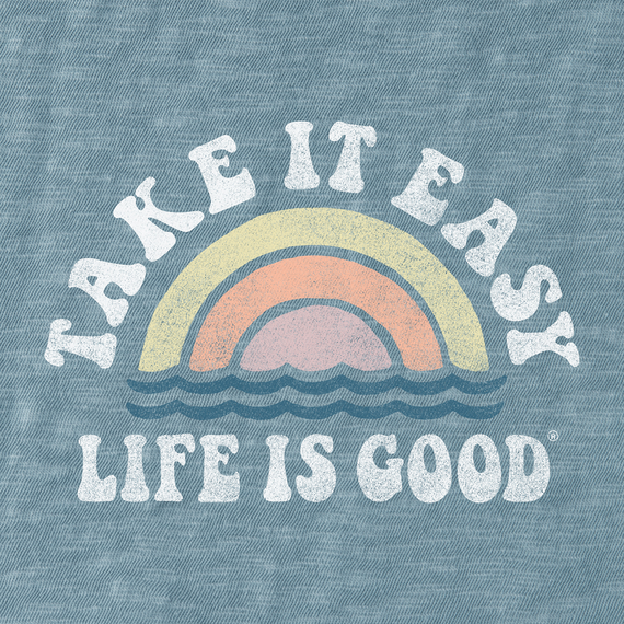 Life is Good Take it Easy Women's Textured Slub Tank - CLEARANCE