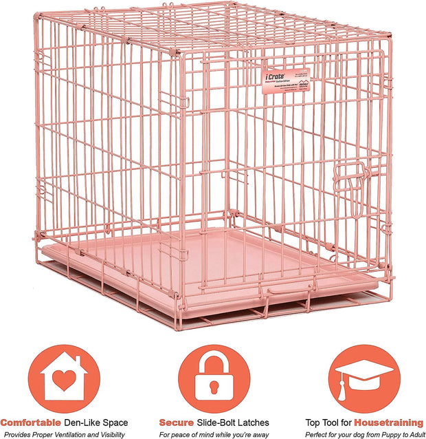 MIDWEST PET ICrate Dog Crate -Pink