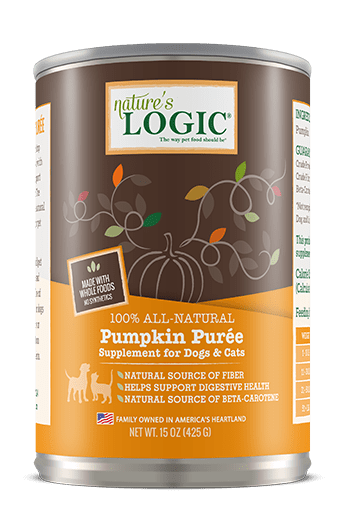 Nature's Logic- PUMPKIN PURÉE Dog & Cat Food- 15 oz