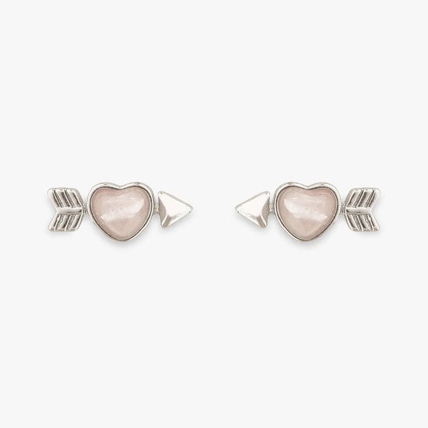 Pura Vida Cupids Bow Silver Earrings