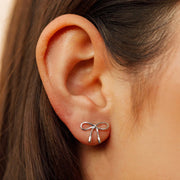 Pura Vida Bow Silver Earrings