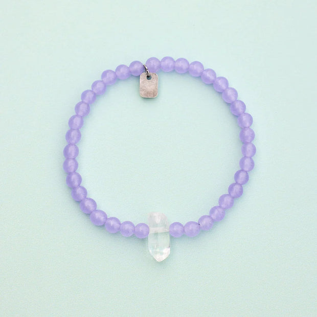 Pura Vida Amethyst Intention Stretch Bracelet