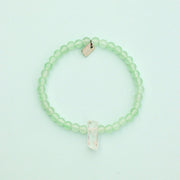 Pura Vida Green Quartz Intention Stretch Bracelet