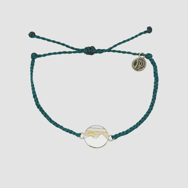 Pura Vida Twin Peaks Gold Bracelet- Teal