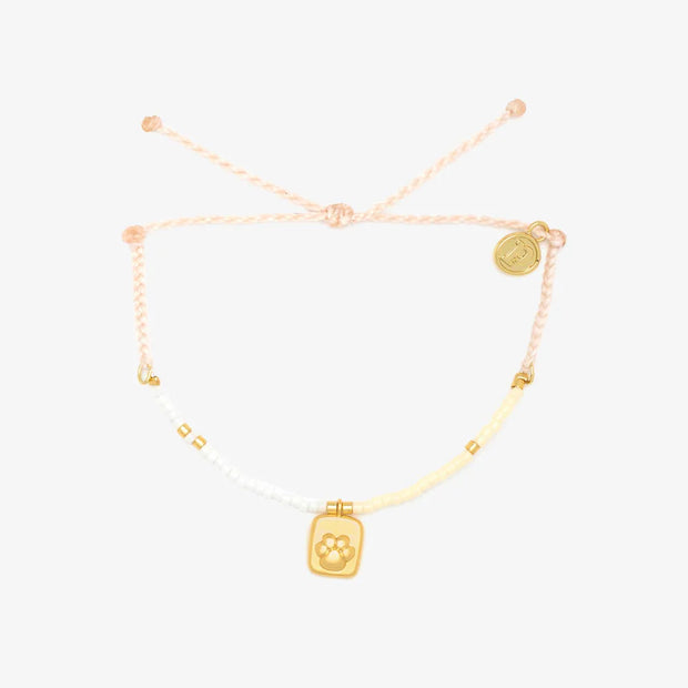 Pura Vida Paw Print Seed Bracelet