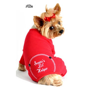 Doggie Designs Santa's Lil' Helper Christmas Dog Embroidered Pajamas