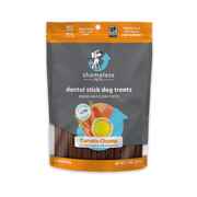 SHAMELESS PETS Carrate Chomp Dental Sticks Dog Treats