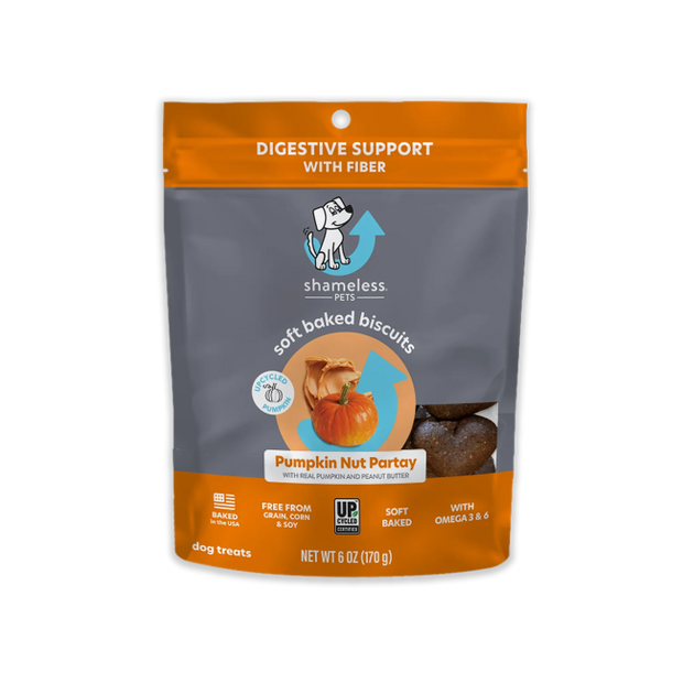 SHAMELESS PETS Pumpkin Nut Par-Tay Soft Baked Dog Treats