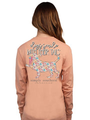 Simply Southern Dogs Smile with Their Tails Long Sleeve Shirt