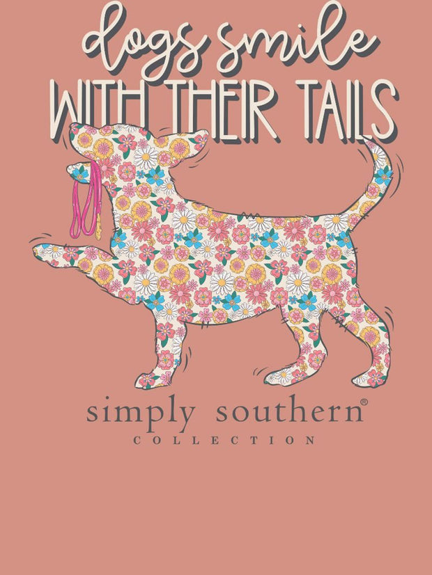 Simply Southern Dogs Smile with Their Tails Long Sleeve Shirt