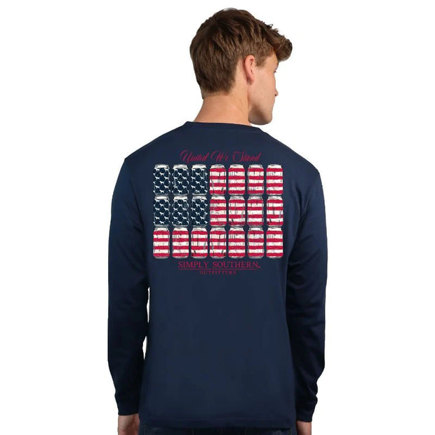 Simply Southern United We Stand Flag Long Sleeve Shirt