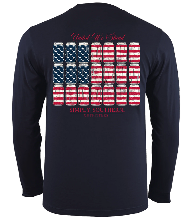 Simply Southern United We Stand Flag Long Sleeve Shirt