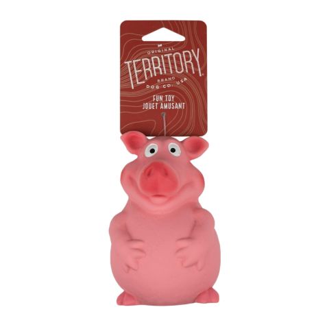 Original Territory 3.4" Piggy Latex Squeaker Dog Toy