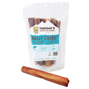 Tuesday's Odor Free 6" Thick Bully Sticks for Tough Chewers - 8 Oz