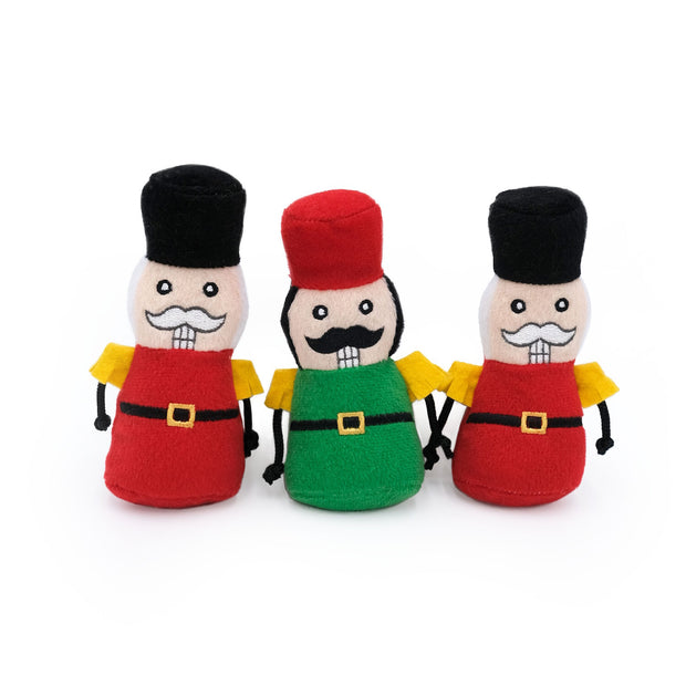 Zippy Paws Holiday Miniz 3 Pack- Nutcracker