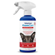 VETERICYN Foamcare Medicated Pet Shampoo - 16 oz- For Dogs, Cats, and Other Animals