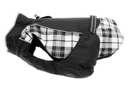 Doggie Designs Alpine All Weather Coat- Black and White Plaid